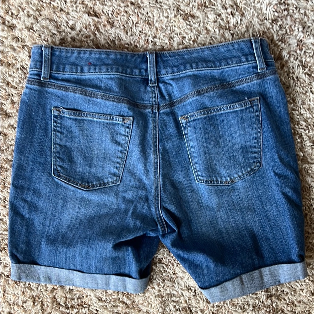 Talbots Boyfriend Blue Jean Shorts - Picture 4 of 4